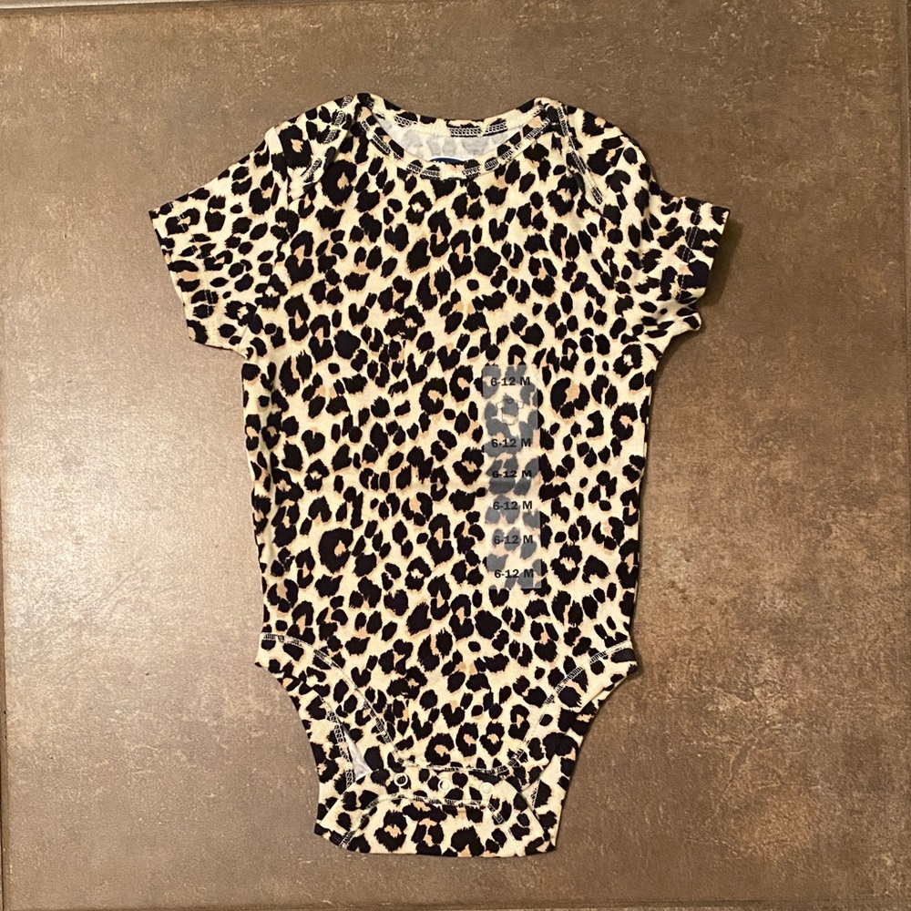 Leopard Print Baby Onesie